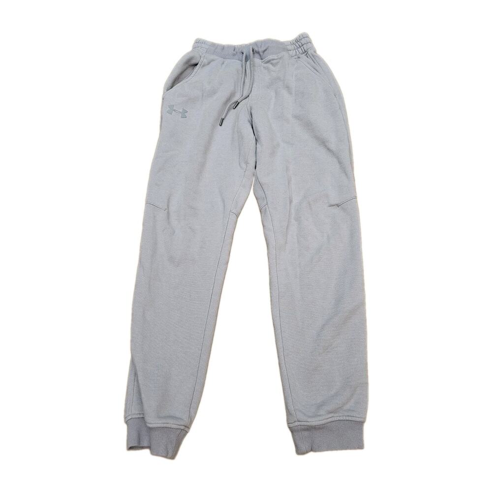 Under Armour ColdGear Loose Fit Joggers Mens M Gray Heathered Sweatpants Fleece